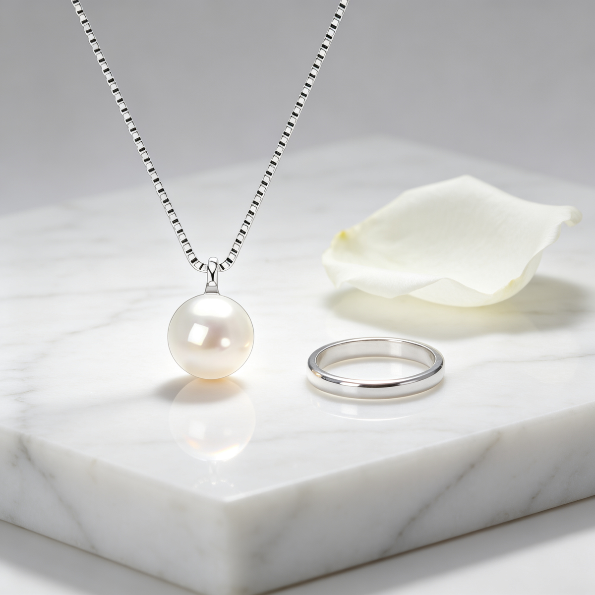 🤍 Pearl Necklace | Freshwater Pearl Jewelry | Graceful Everyday Glow