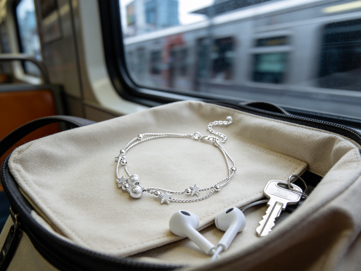 ⭐ Star Bracelet | Silver Double-Layer Jewelry | Frosted Bead Charm